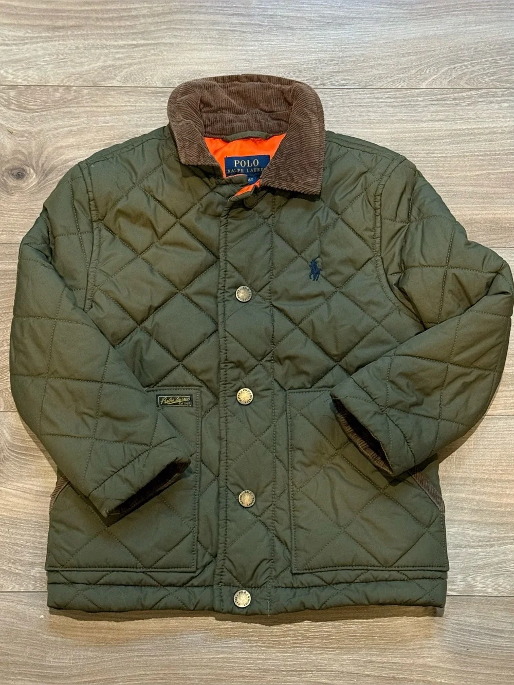 Polo by Ralph Lauren Boys' Quilted Green Barn Jacket